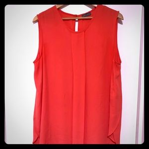 Coral sleeveless Vince Camuto dress top